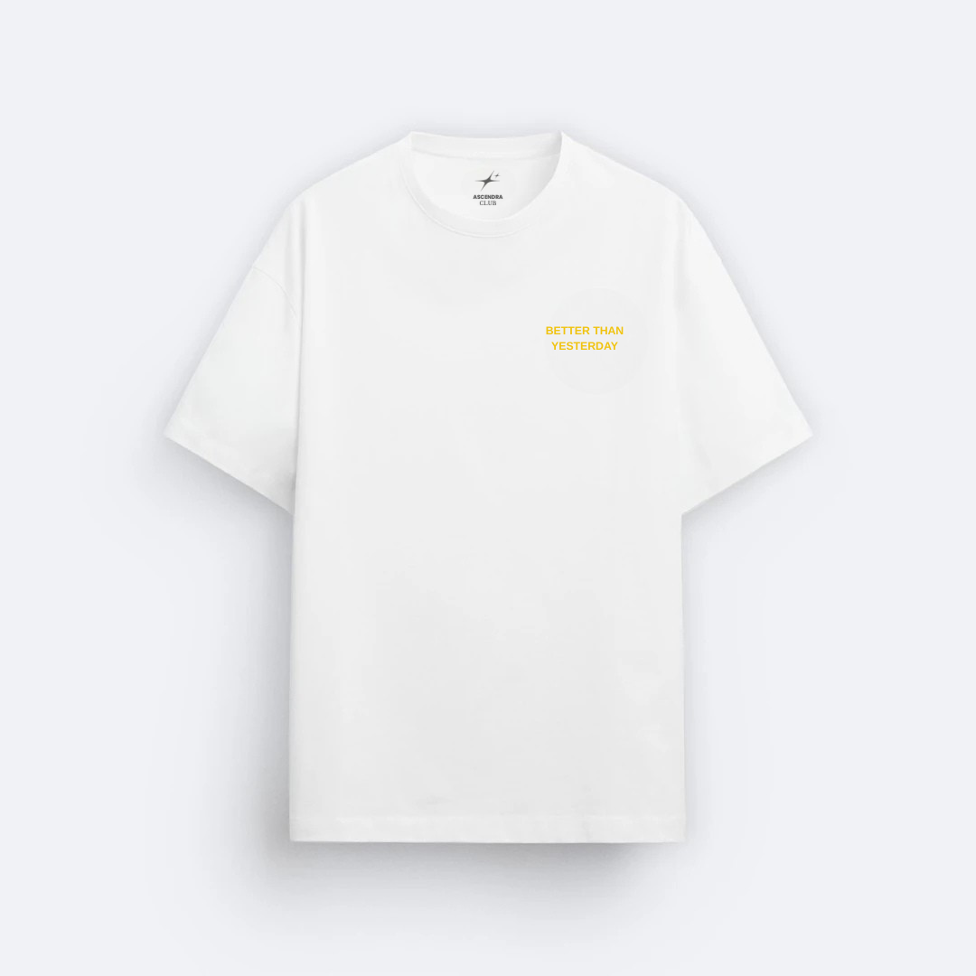 Better Than Yesterday White Oversize T-shirt