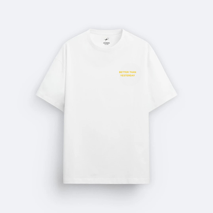 Better Than Yesterday White Oversize T-shirt